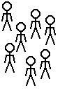 seven stick figures